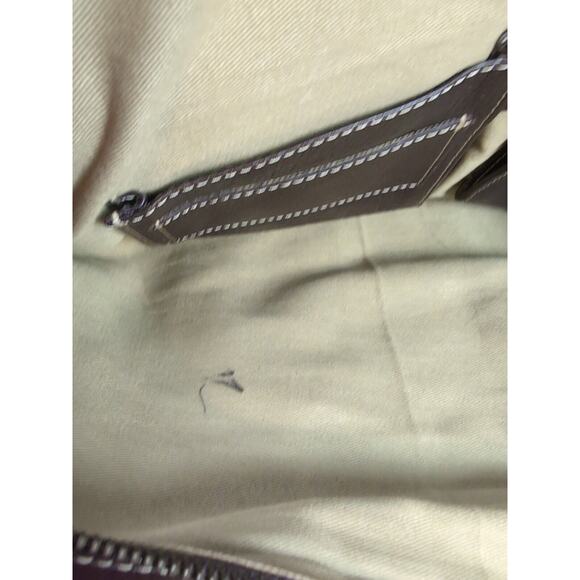 COLE HAAN Dark Brown Leather Large Multi Compartment Portfolio Carry All Man Bag - Picture 10 of 16